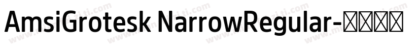 AmsiGrotesk NarrowRegular字体转换